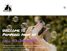 Tablet Screenshot of pamperedpawsny.com